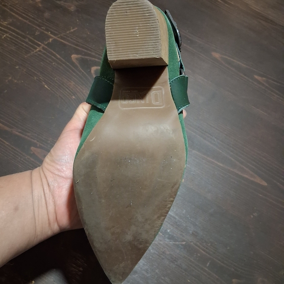Dingo Green Suede Heeled Boots - Picture 7 of 12